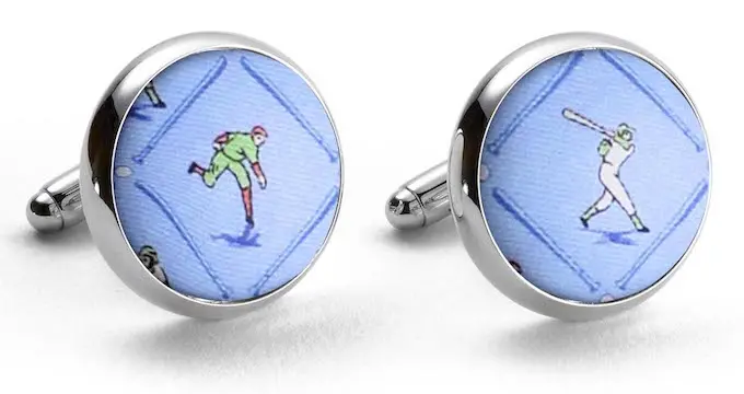 National Past-Tie Blue Cufflinks 1