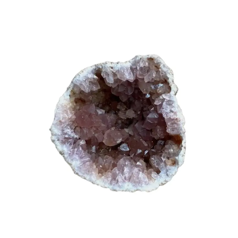 Natural Pink Amethyst Geode – Raw Interior Display 1