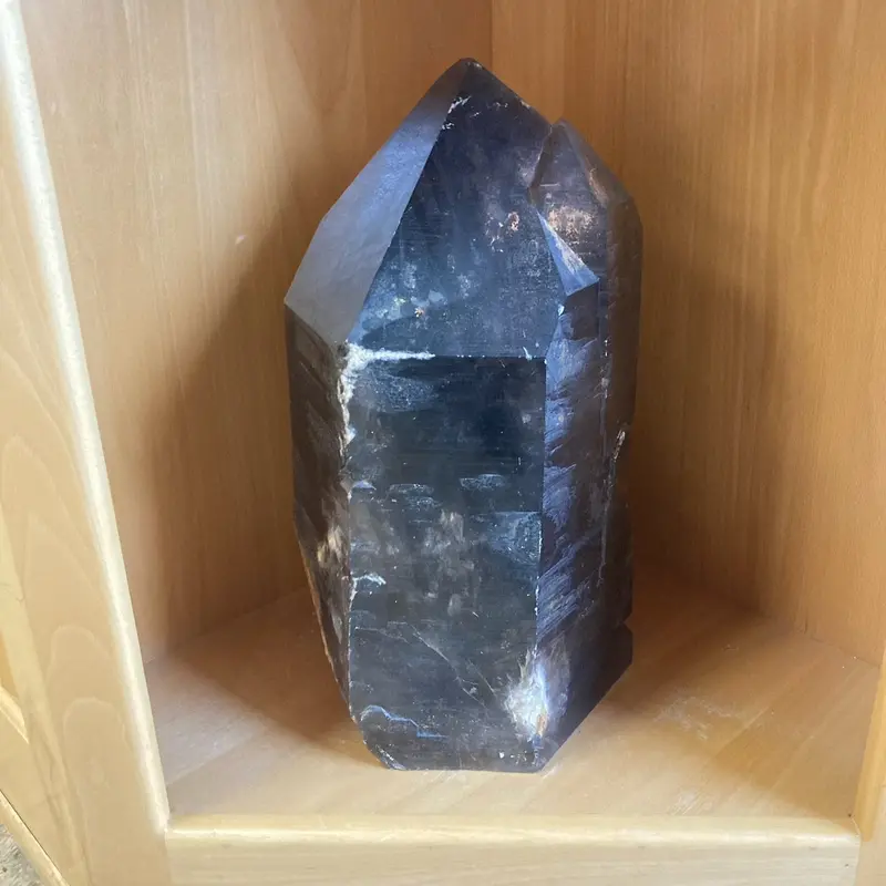 Natural Smoky Quartz Crystal Point – Large Specimen Grade 1