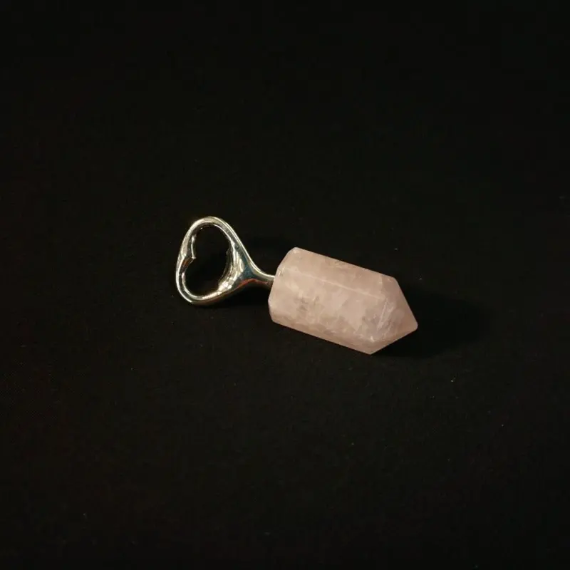 Natural Stone Bottle Opener – Rose Quartz, Citrine & Clear Quartz Combo 1