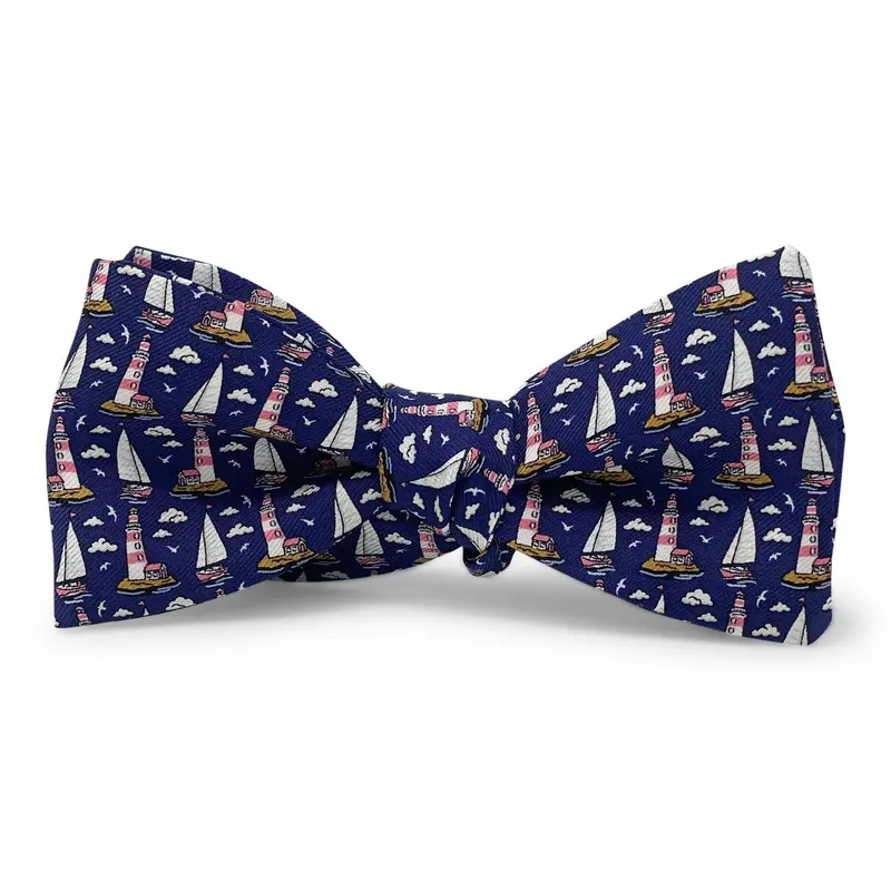 Navy Welcome Aboard Nautical Bow Tie 1