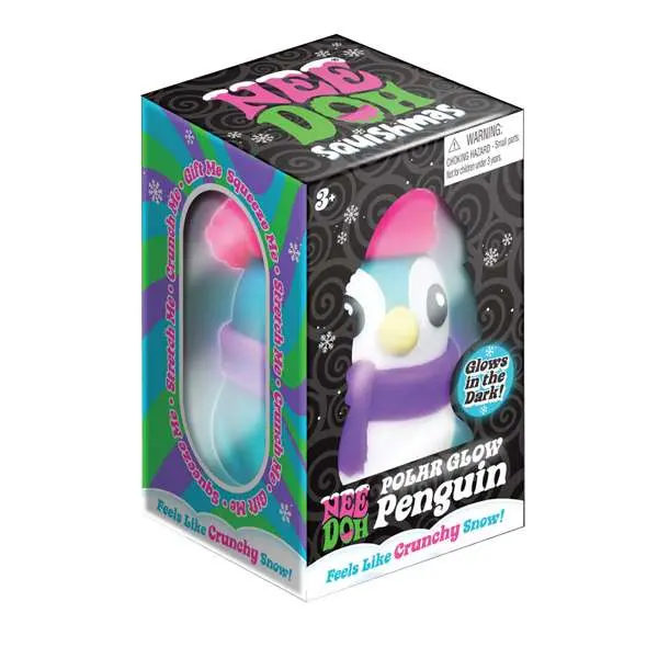 Needoh Polar Glow Penguin Squishy Sensory Toy 1