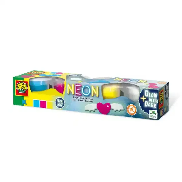 Neon Glow-In-The-Dark Play Dough For Sensory Play 1