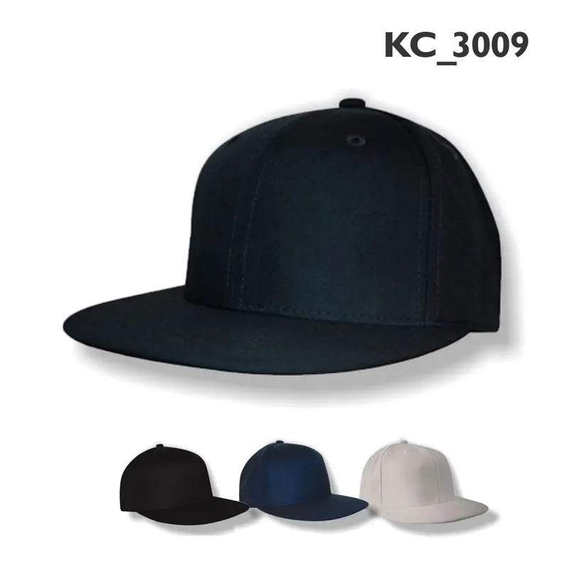Nu-Fit® Flat-Peak Acrylic-Spandex Serge Fitted Cap – Custom Embroidery Available 1