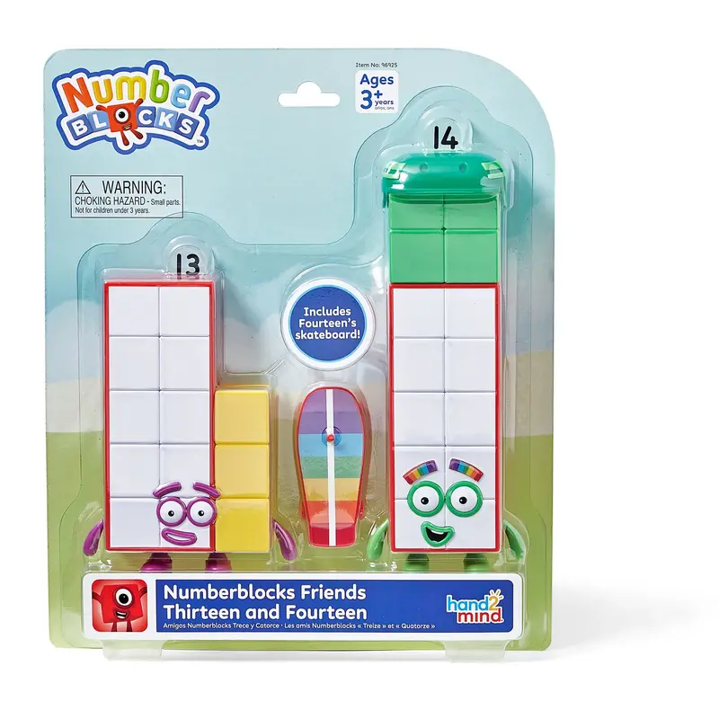 Numberblocks Figures: Thirteen & Fourteen Educational Character Set 1