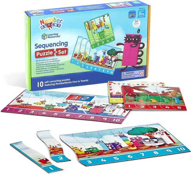Numberblocks Sequencing Puzzle For Number Recognition 1