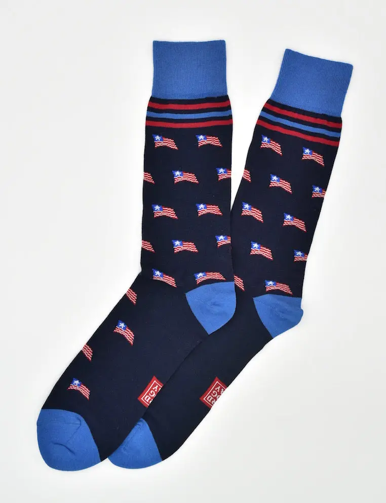 Old Glory Navy Formal Socks 1