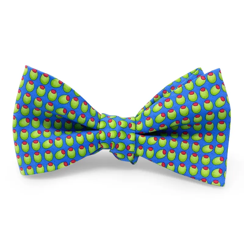 Olive Bow In Blue 1