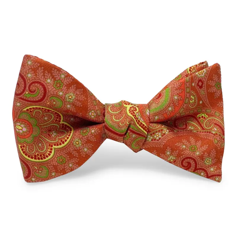 Orange Dewitt Bow Tie For Men 1