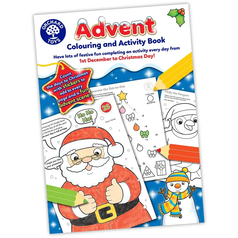 Orchard Toys 2025 Advent Colouring Book For Children 1