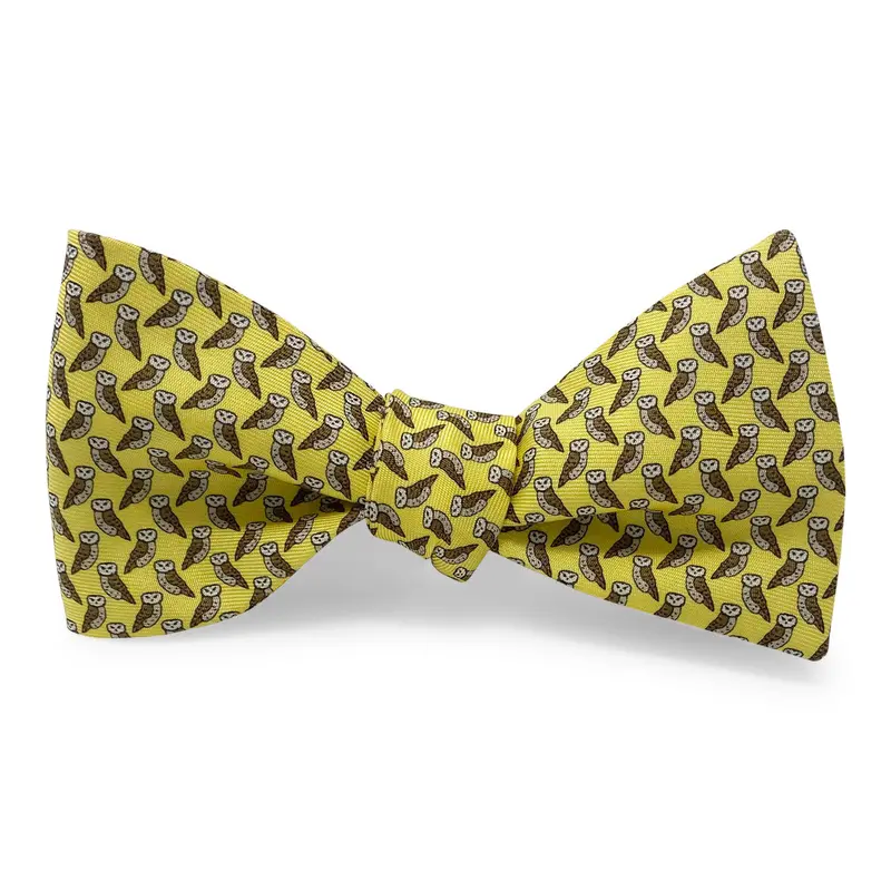 Owls Yellow Bow Hair Accessory 1