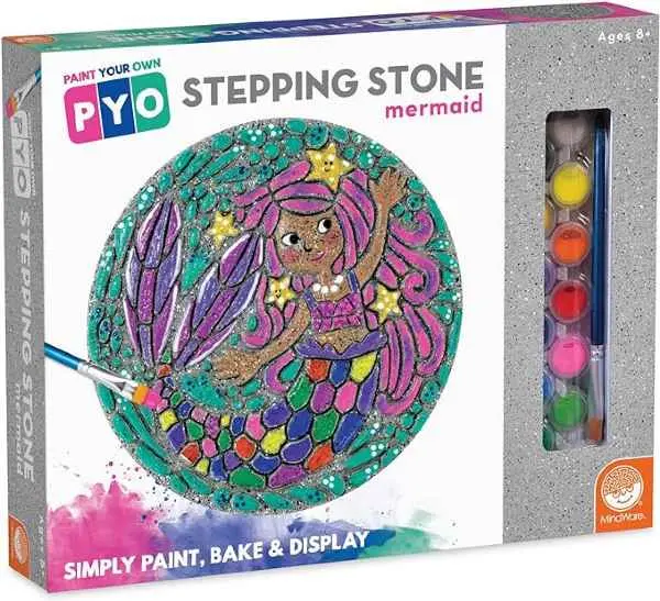 Paint-Your-Own Mermaid Stepping Stone Craft Kit 1
