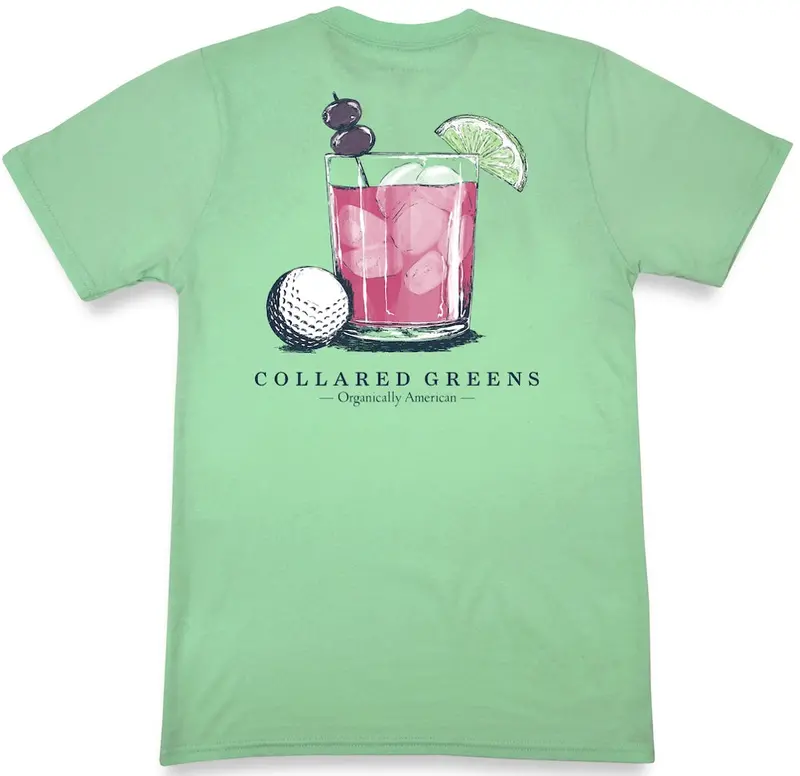 Palm Green Short Sleeve T-Shirt – 'Transfusion' Design 1