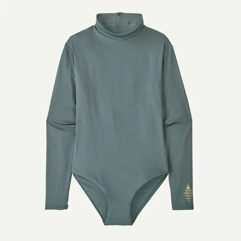 Patagonia Long-Sleeve Swell Seeker One-Piece Swimsuit – Rash-Resistant Ocean Swim Suit (Bhi) 1