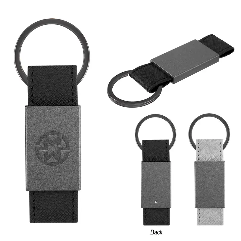 Paxton Soft-Touch Leatherette Key Tag – Custom Engraving Ready 1