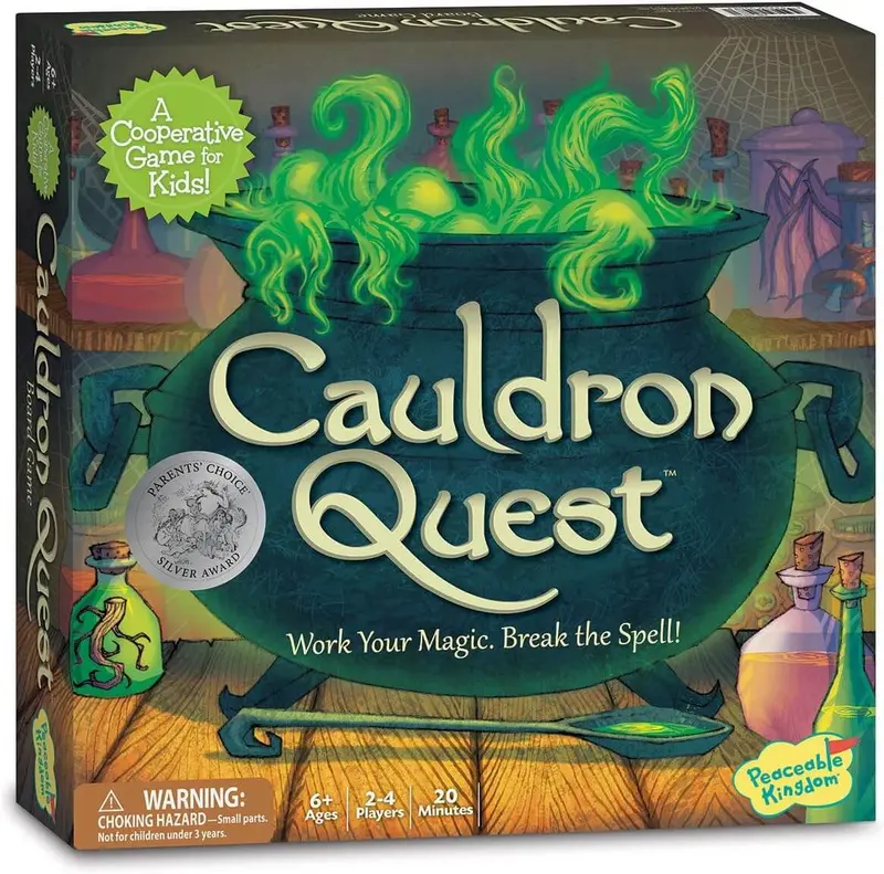 Peaceable Kingdom Cauldron Quest – Cooperative Magic-Themed Board Game For Families 1
