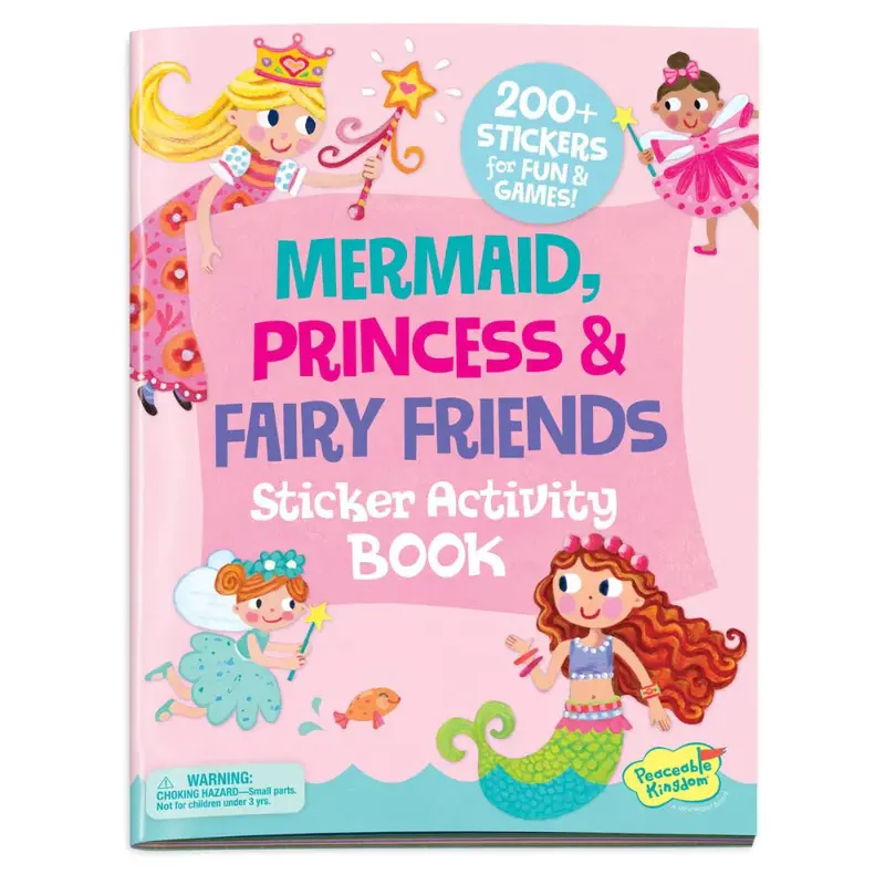Peaceable Kingdom Mermaid, Princess & Fairy Sticker Book 1