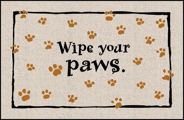 Pet-Friendly Olefin Mat – 'Wipe Your Paws' 1