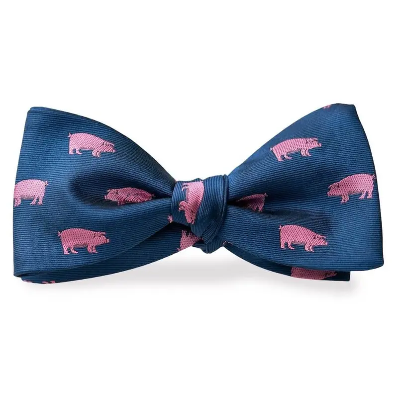 Pigs & Pals Bow Tie – Navy 1