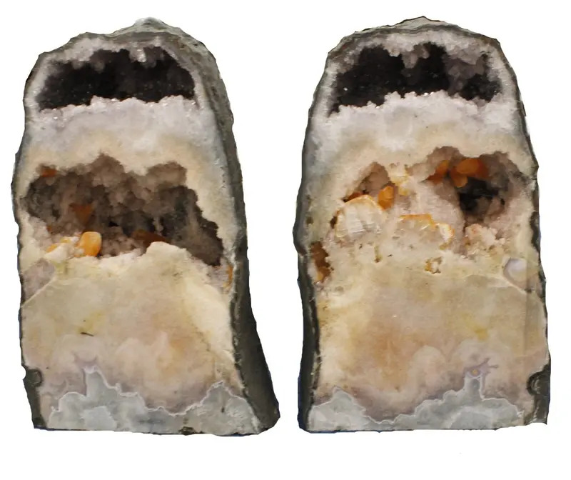 Pink Amethyst Half Geode – Decorative Stone Accent 1