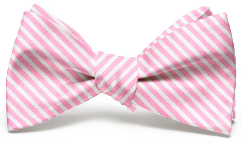 Pink Chapman Stripe Bow Tie 1