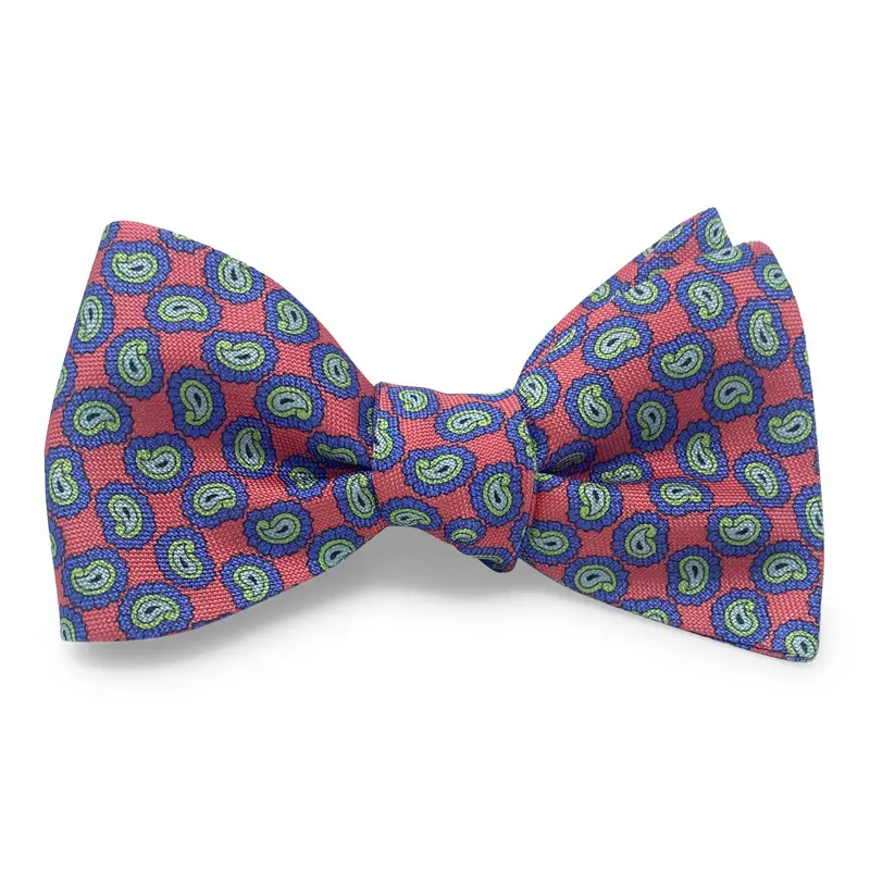 Pink Clay-Texture Bow Tie 1