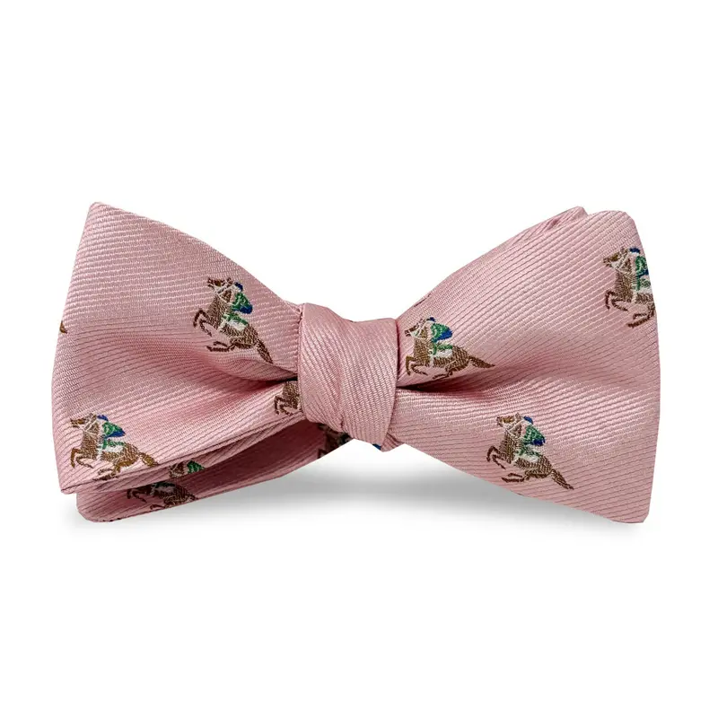 Pink Derby Season Bow Tie 1