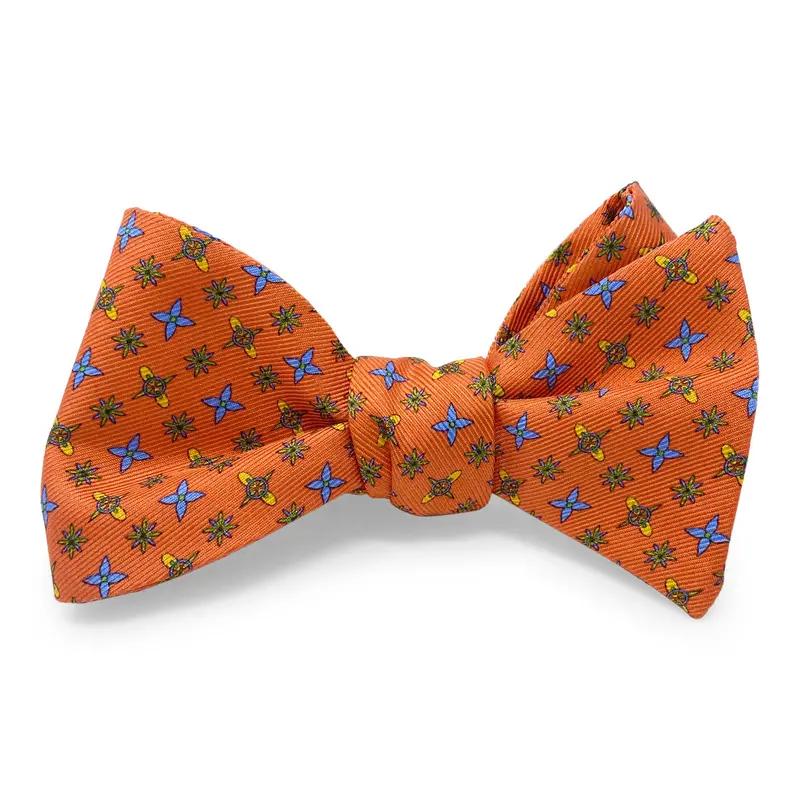 Pink Foulard Bow Tie 1