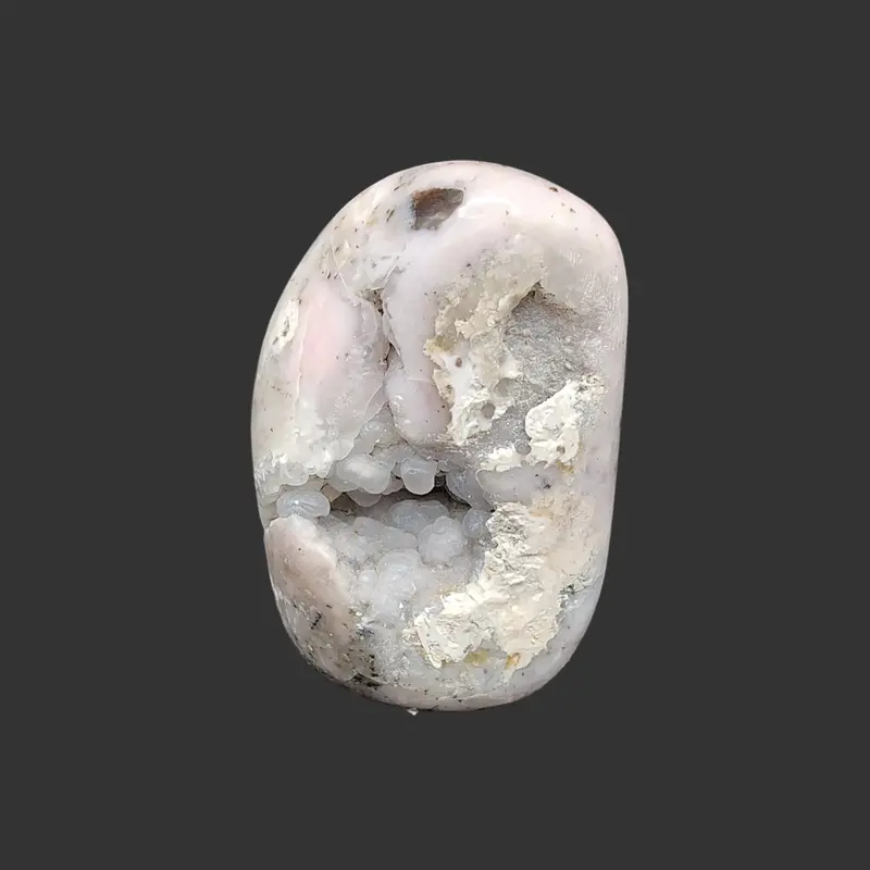 Pink Opal Specimen – Polished Standing Mineral Display 1