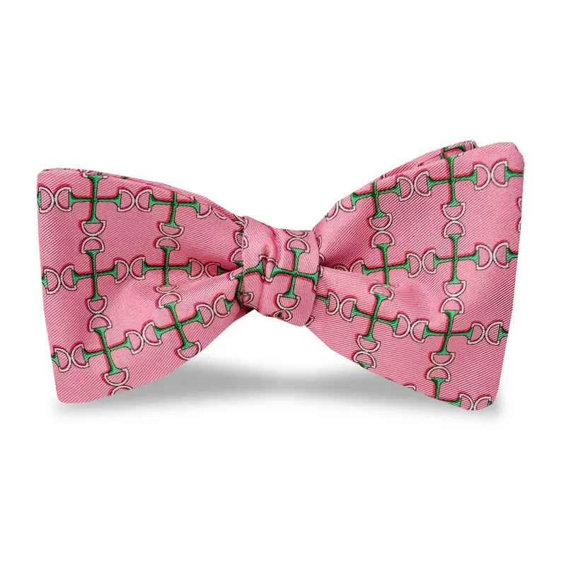 Pink Two Bits Bow Tie 1
