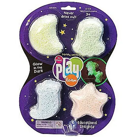 Playfoam Glow-In-The-Dark Sensory Foam – 4-Pack 1
