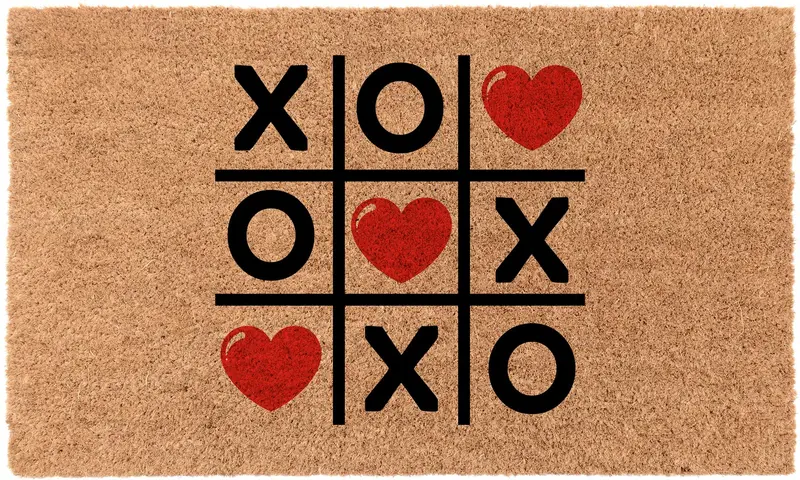 Playful Tic-Tac-Toe Hearts Theme 1