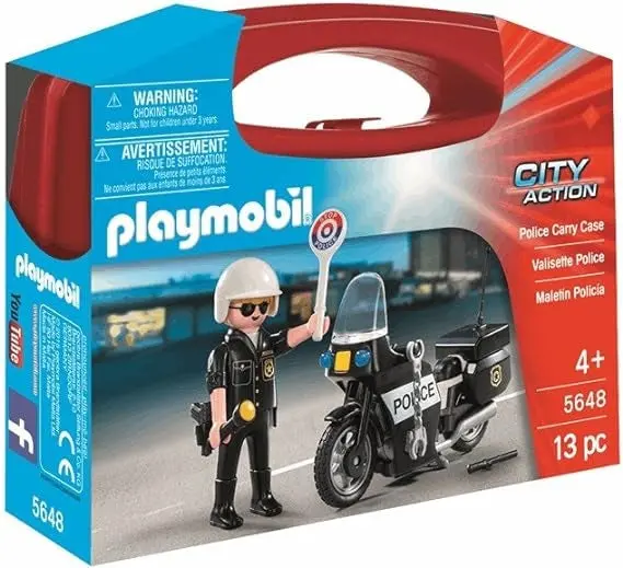 Playmobil Police Figure Carry Case With Storage 1