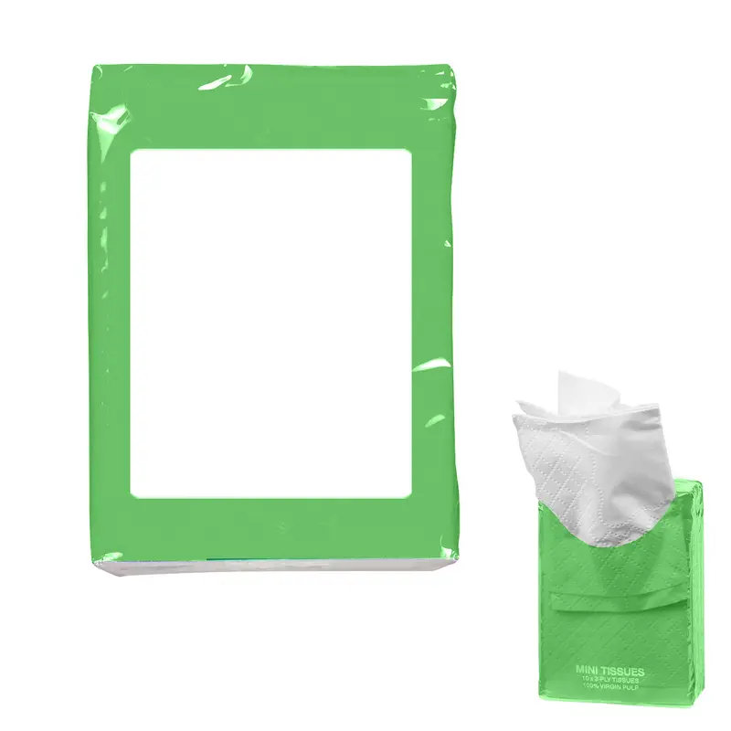 Pocket-Sized Mini Facial Tissue Pack – Individually Wrapped Convenience 1