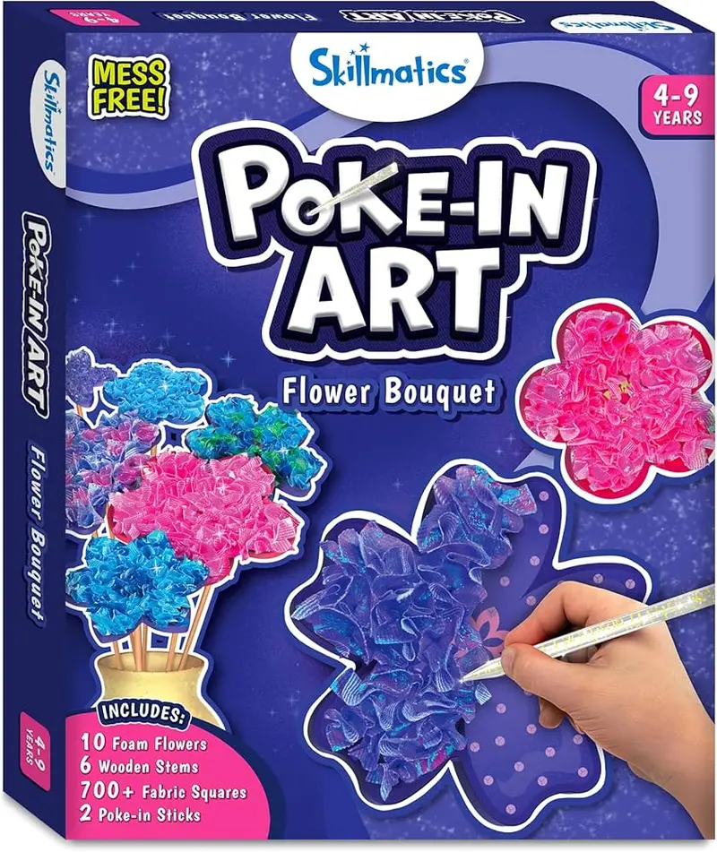 Poke-In Art: Flower Boutique Coloring & Design Set 1
