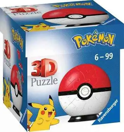 Pokémon Pokeball 3D Puzzle – 54-Piece Buildable Sphere 1