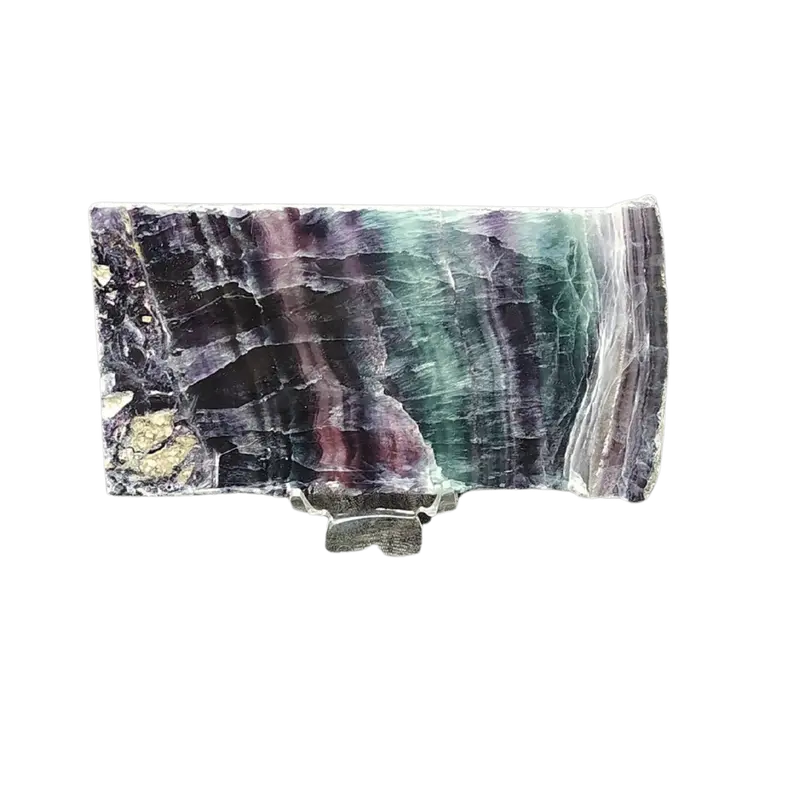 Polished Raw Green Fluorite Slab – Natural Mineral Specimen 1