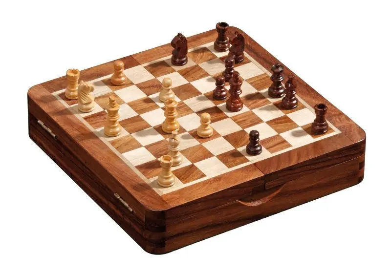 Portable Magnetic Travel Chess Set – 19Mm Squares, Compact Cassette Design 1