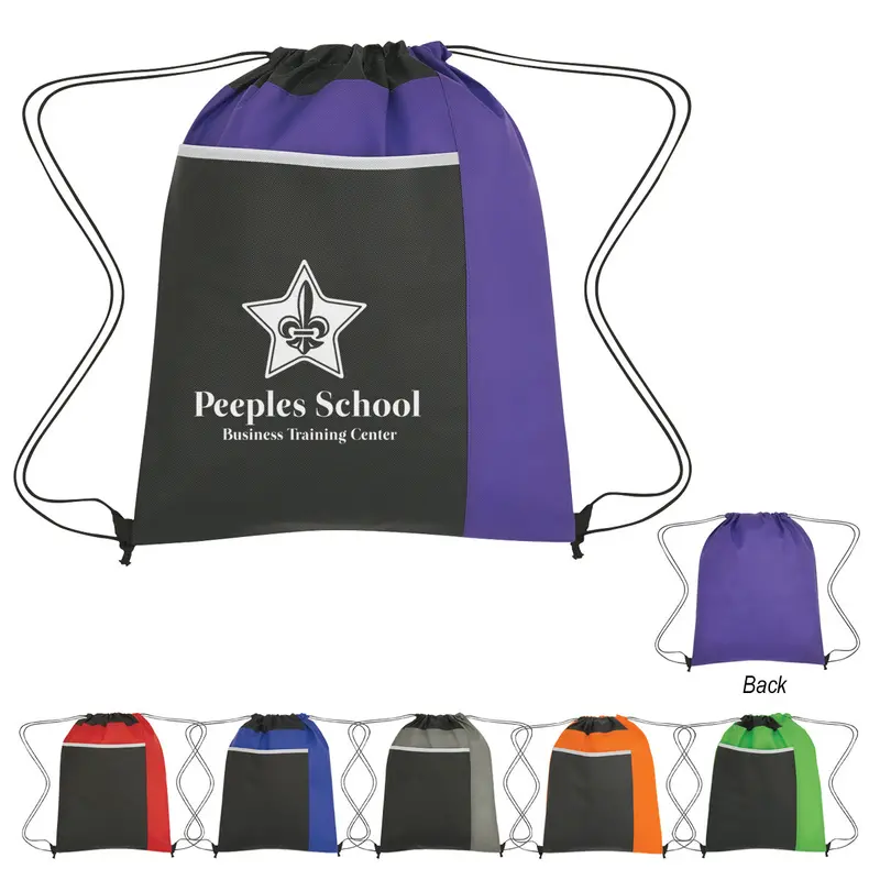 Portable Non-Woven Sports Backpack With Pockets 1