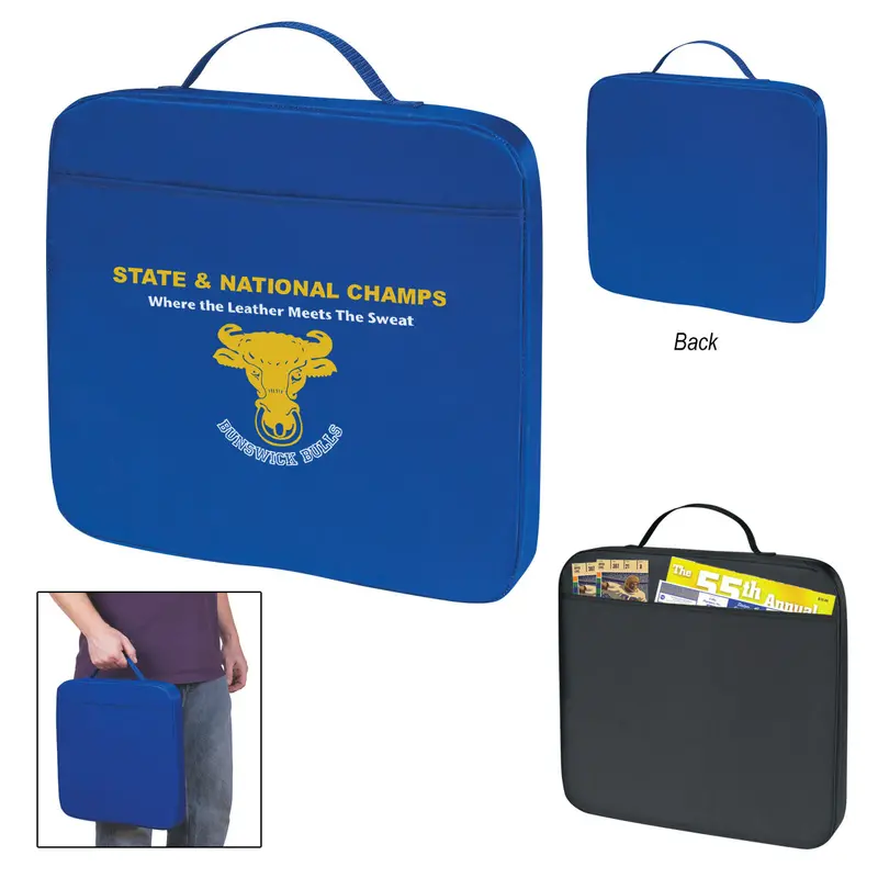 Portable Stadium Cushion With Carry Handle 1