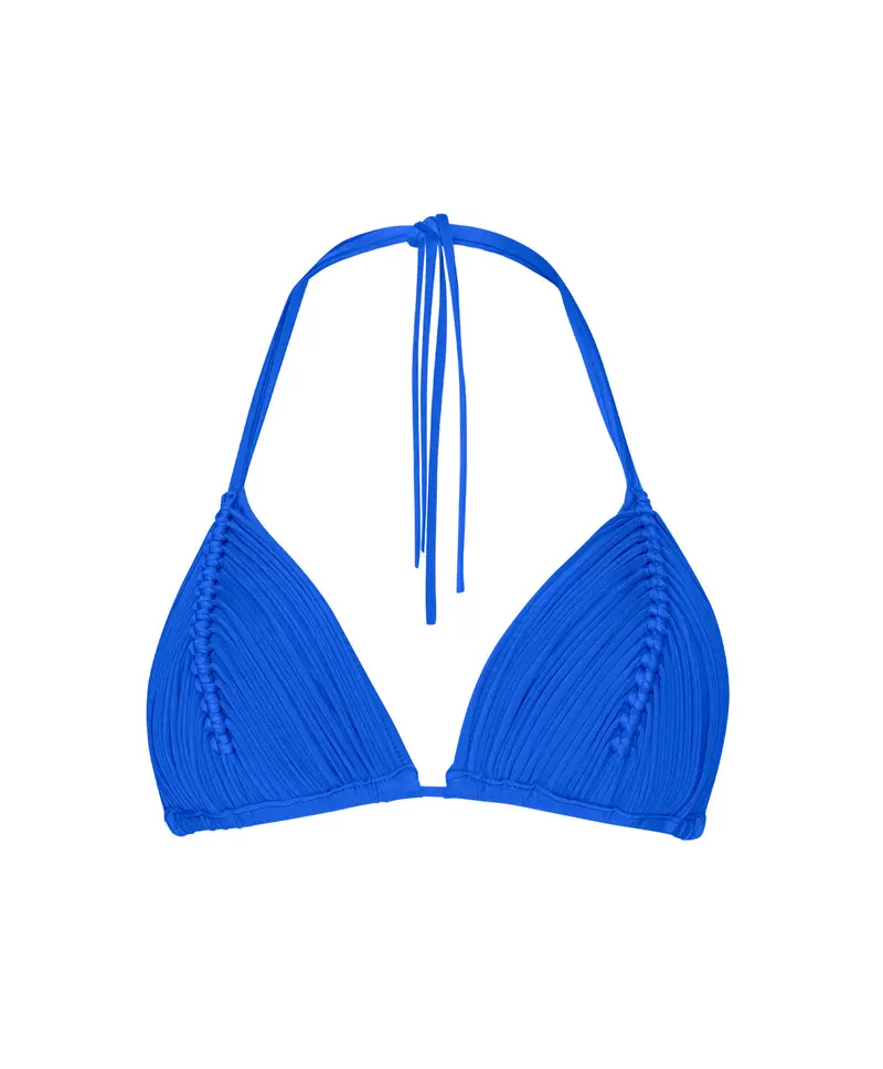 Pq Swim Isla Triangle Bikini Top In Blueberry Tone 1