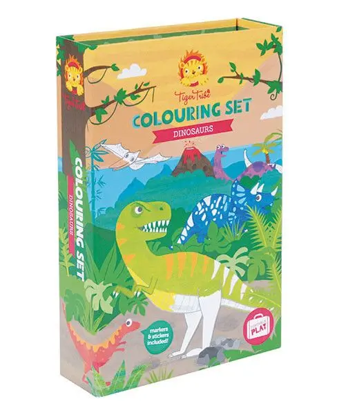 Prehistoric Dinosaurs Coloring Book & Supplies Bundle 1