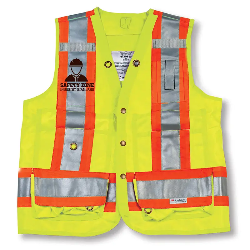 Professional Surveyor Safety Vest – Breathable & Adjustable 1