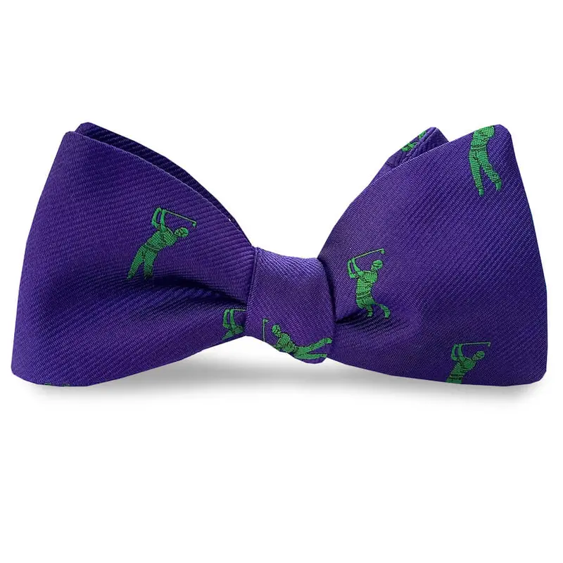 Purple And Green Bethpage Bow Tie 1