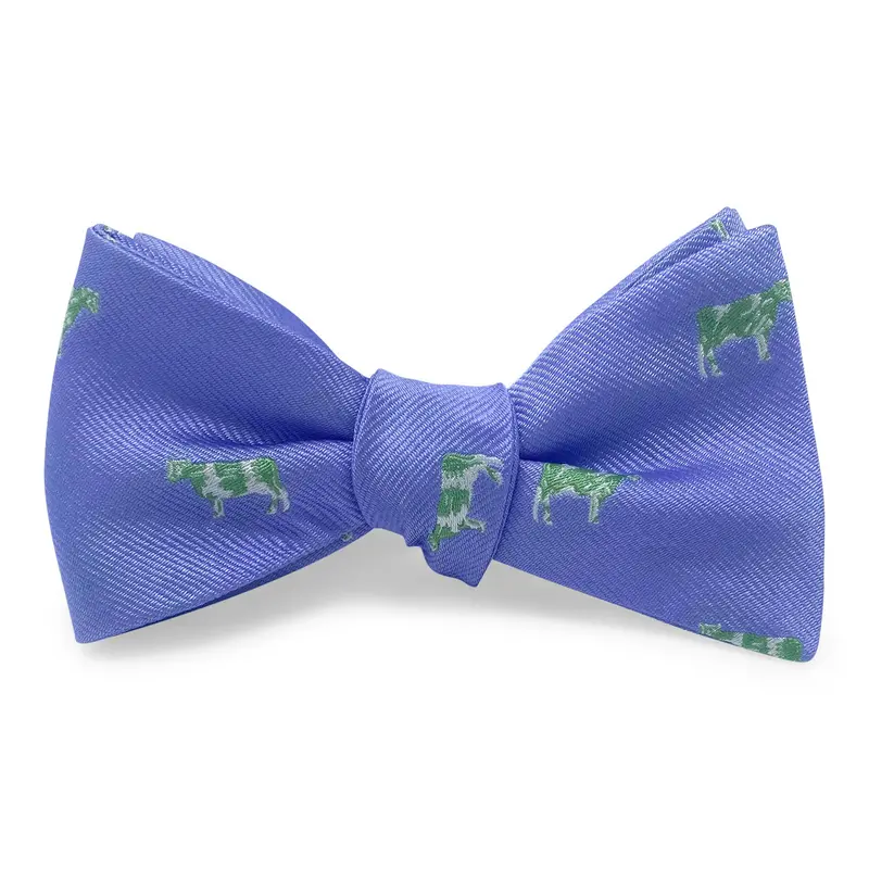 Purple Cow Print Hair Bow 1