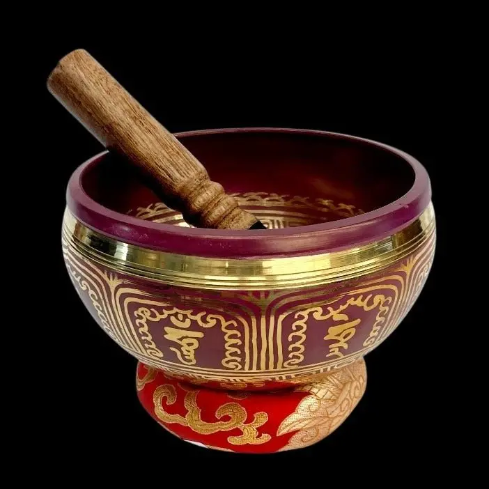Purple-Toned Singing Bowl For Sound Bath Therapy 1