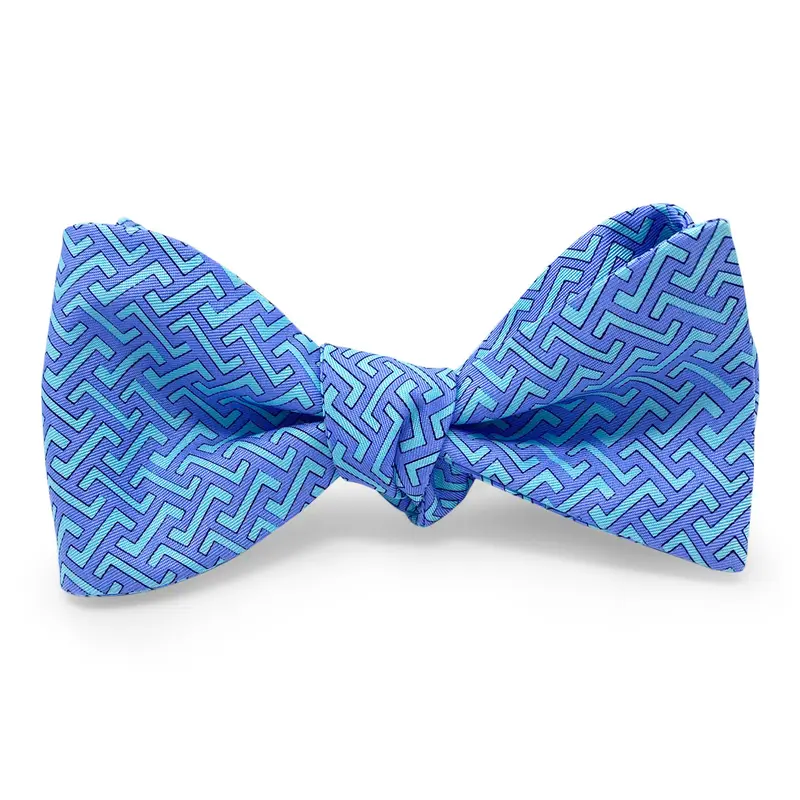 Purple Zig Zag Pattern Hair Bow 1