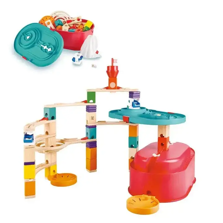 Quadrilla Stack Track Bucket – Marble Run Construction Set 1