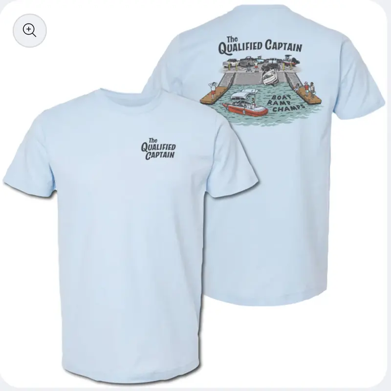 Qualified Captain 'Boat Ramp Champ' Lifestyle Tee 1
