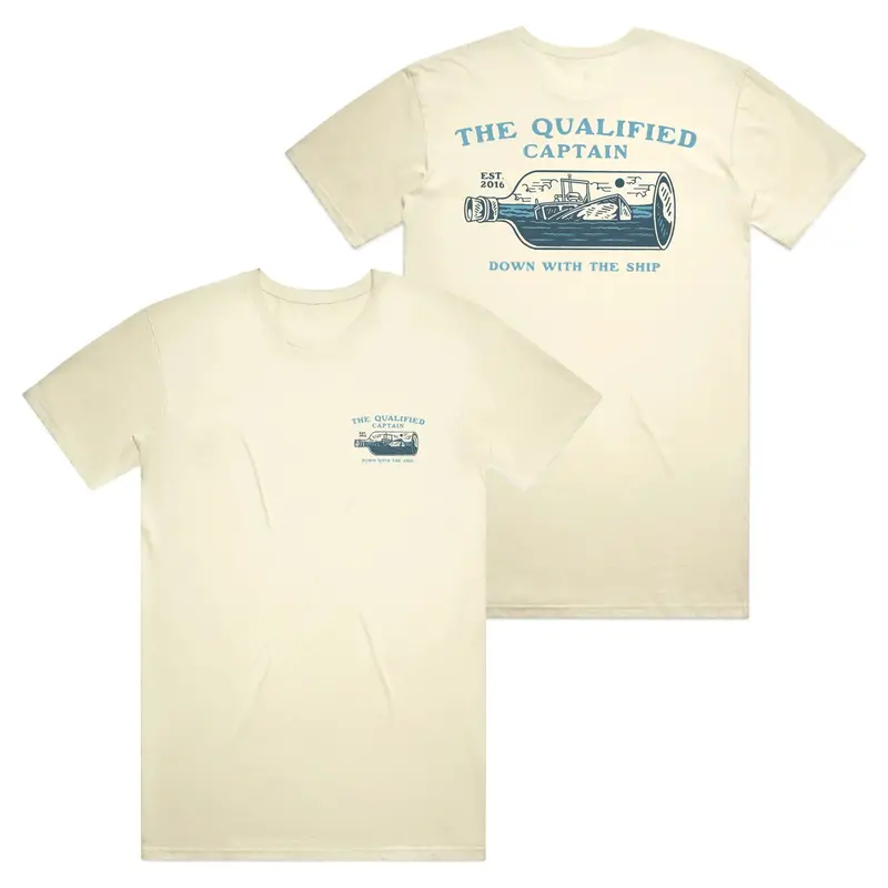 Qualified Captain 'Mayday In A Bottle' Novelty Tee 1